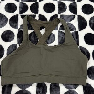 Lululemon Sports Bra Olive Green
